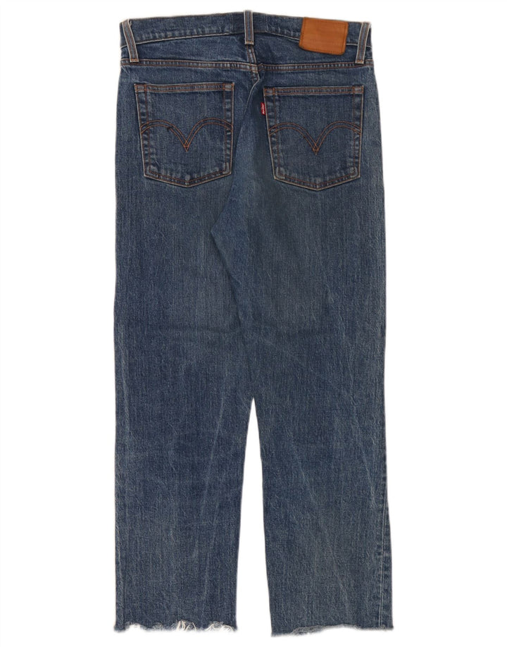 Levi's lige jeans til kvinder W27 L28 blå bomuld