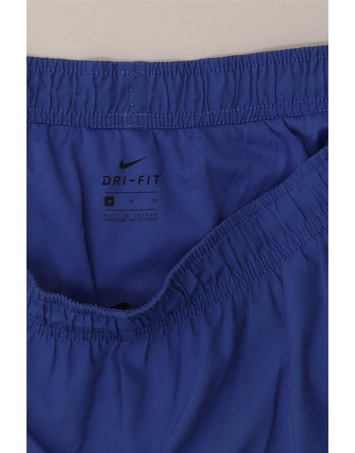 Nike sportsshorts til kvinder UK 12 Medium Blue Polyester