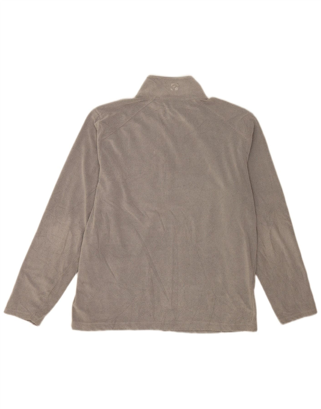 Maglione in pile da uomo Rohan con zip e collo grande in poliestere grigio
