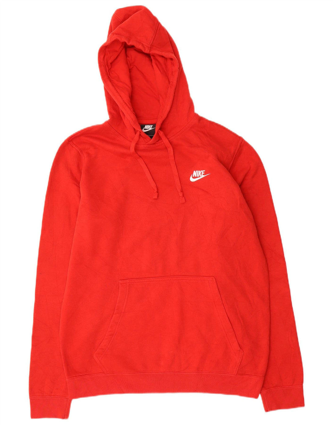 Nike Mens Hoodie Jumper Médio Poliéster Vermelho