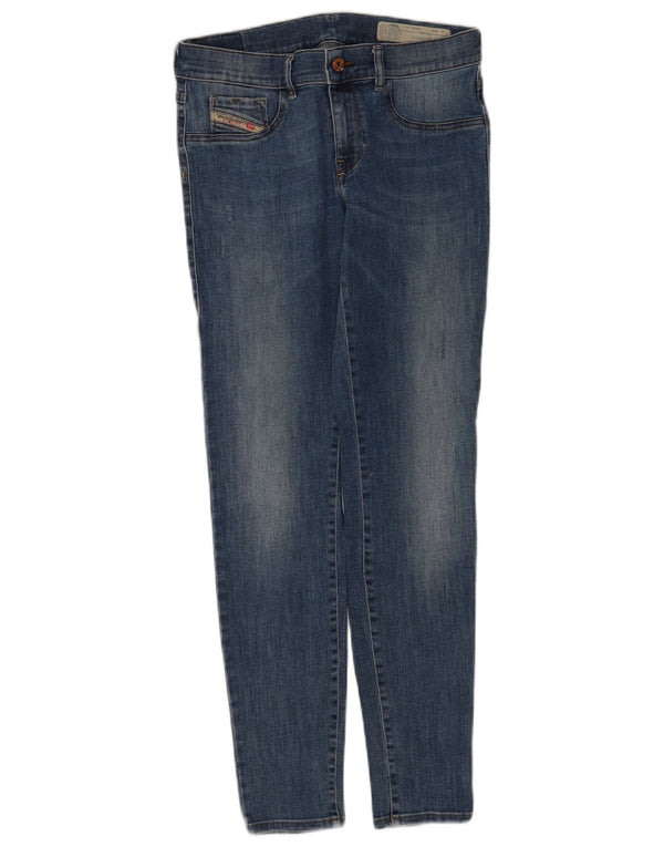 Diesel Womens Livier-Ankle Low Waist Super Slim Jegging Jeans W31 L30 Blue
