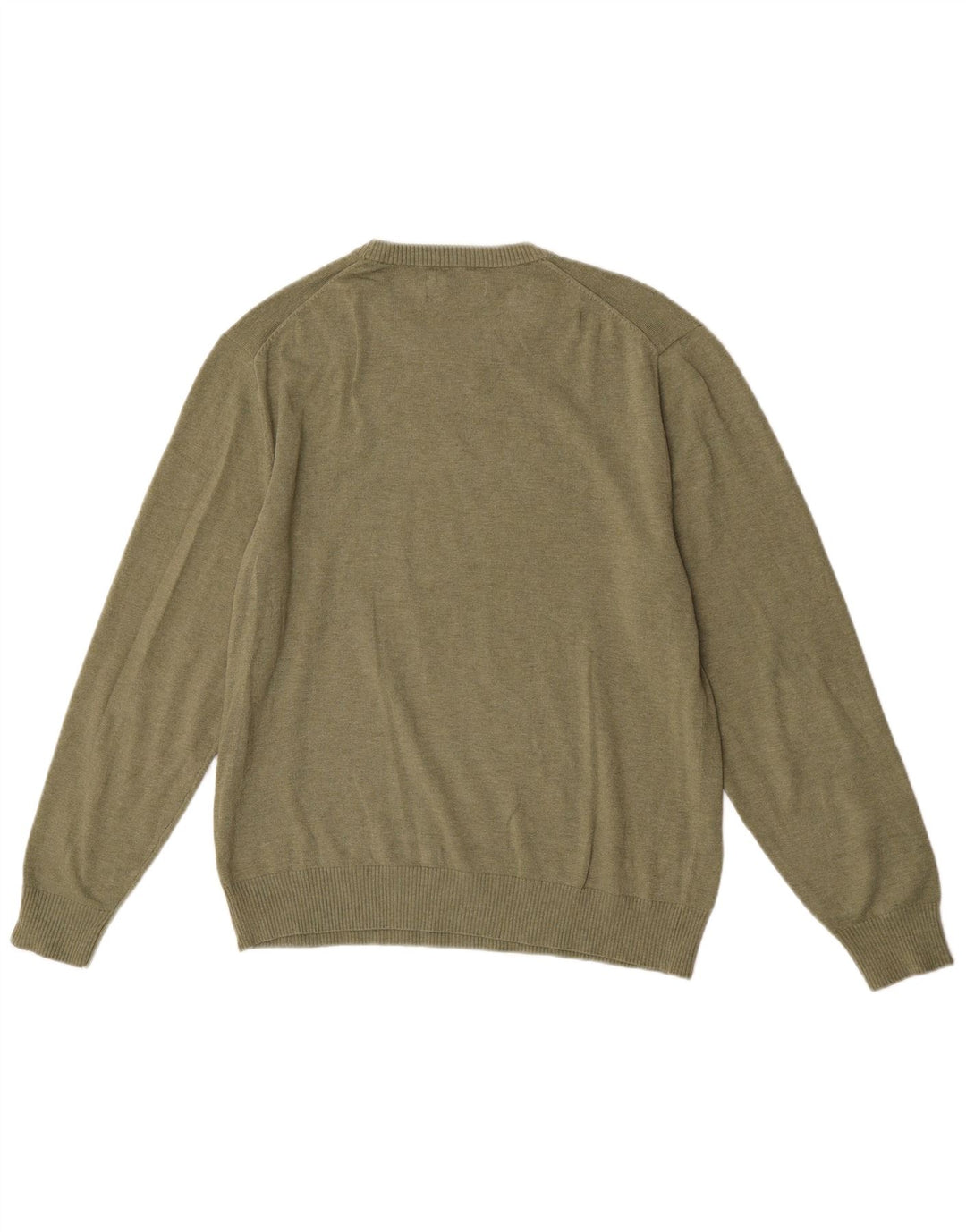 U.S. Polo Assn. Mens Crew Neck Jumper Sweater Medium Green Polyester