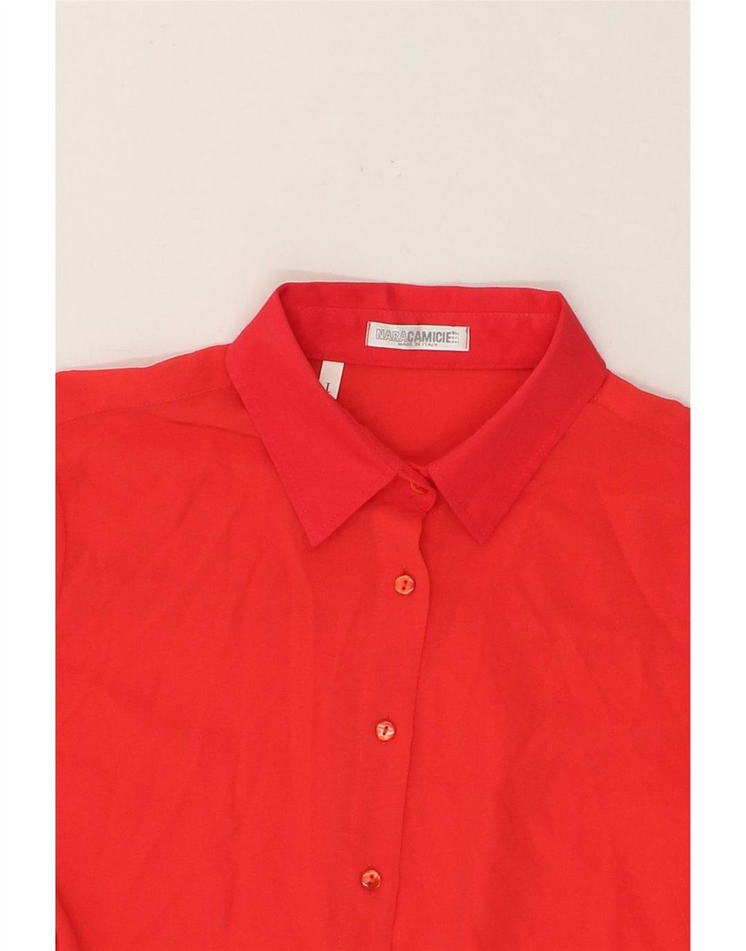 NARACAMICEE Womens Shirt Dress UK 14 Medium Red Vintage Naracamicee and Second-Hand Naracamicee from Messina Hembry 