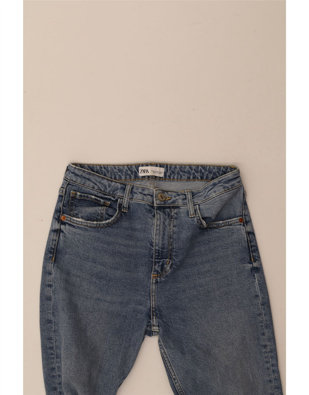 ZARA Womens Slim Jeans EU 38 Medium W28 L26 Blue Cotton Vintage Zara and Second-Hand Zara from Messina Hembry 