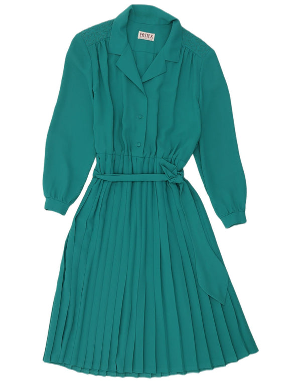 Eastex Womens Long Sleeve A-Line Dress UK 16 Large Green
