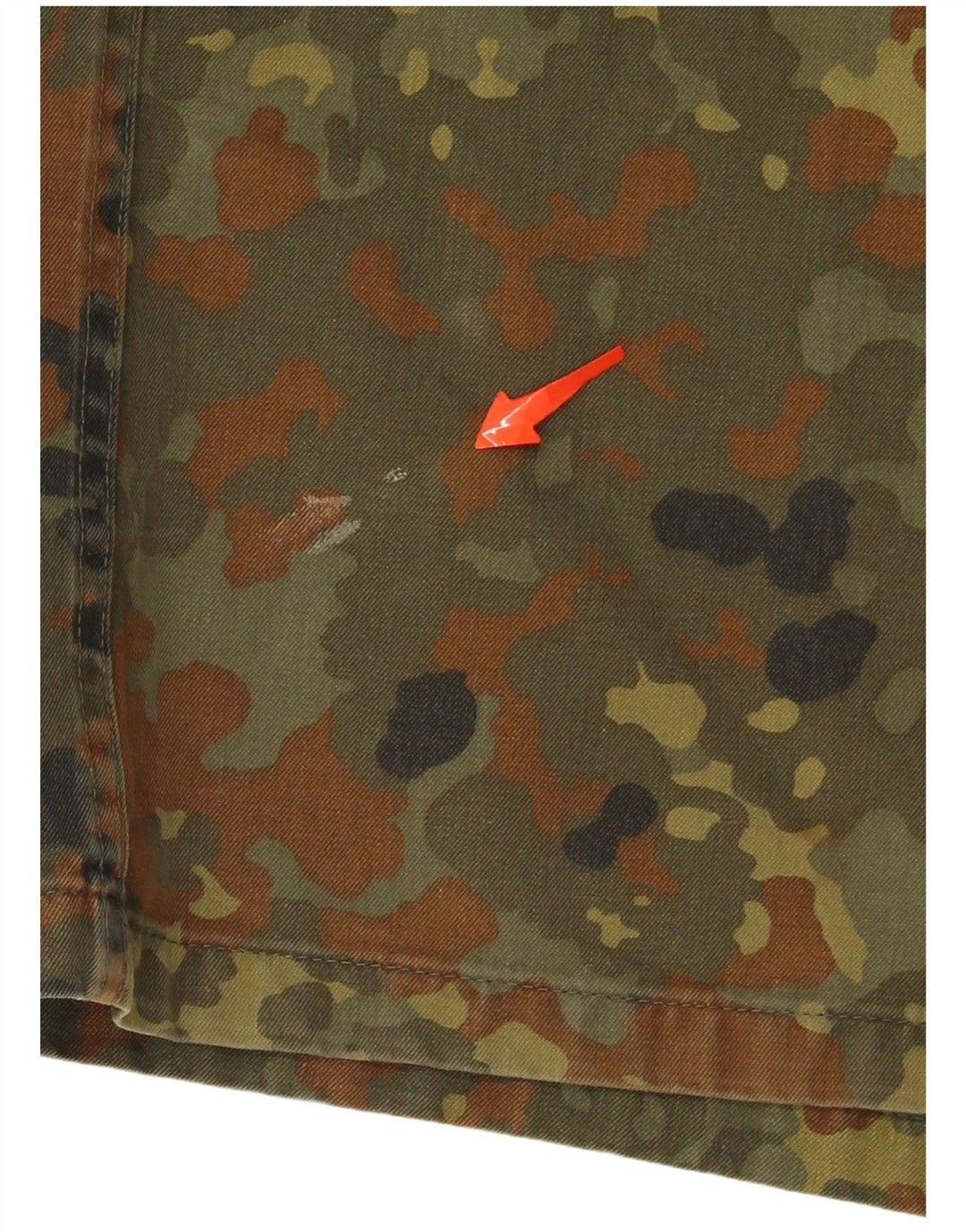 VINTAGE Mens Overshirt Military Shirt Medium Khaki Camouflage