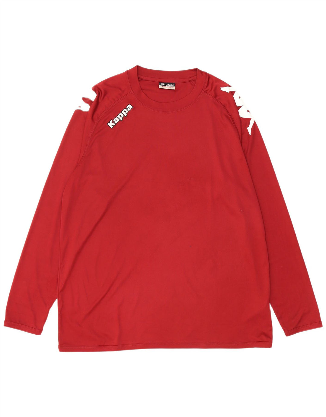 KAPPA Mens Graphic Top Long Sleeve 2XL Maroon Polyester