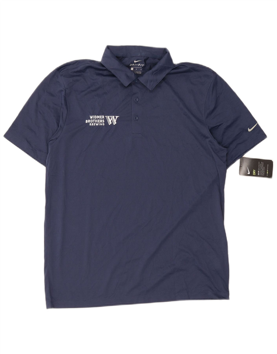 Nike Mens Dri Fit Polo Shirt Medium Navy Blue Polyester