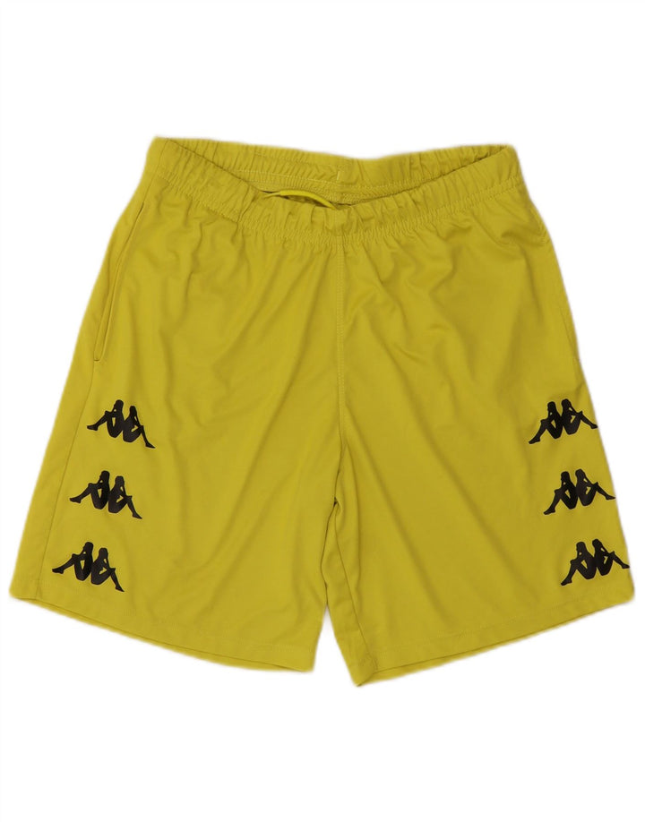 Kappa Herre grafiske sportsshorts store gule polyester
