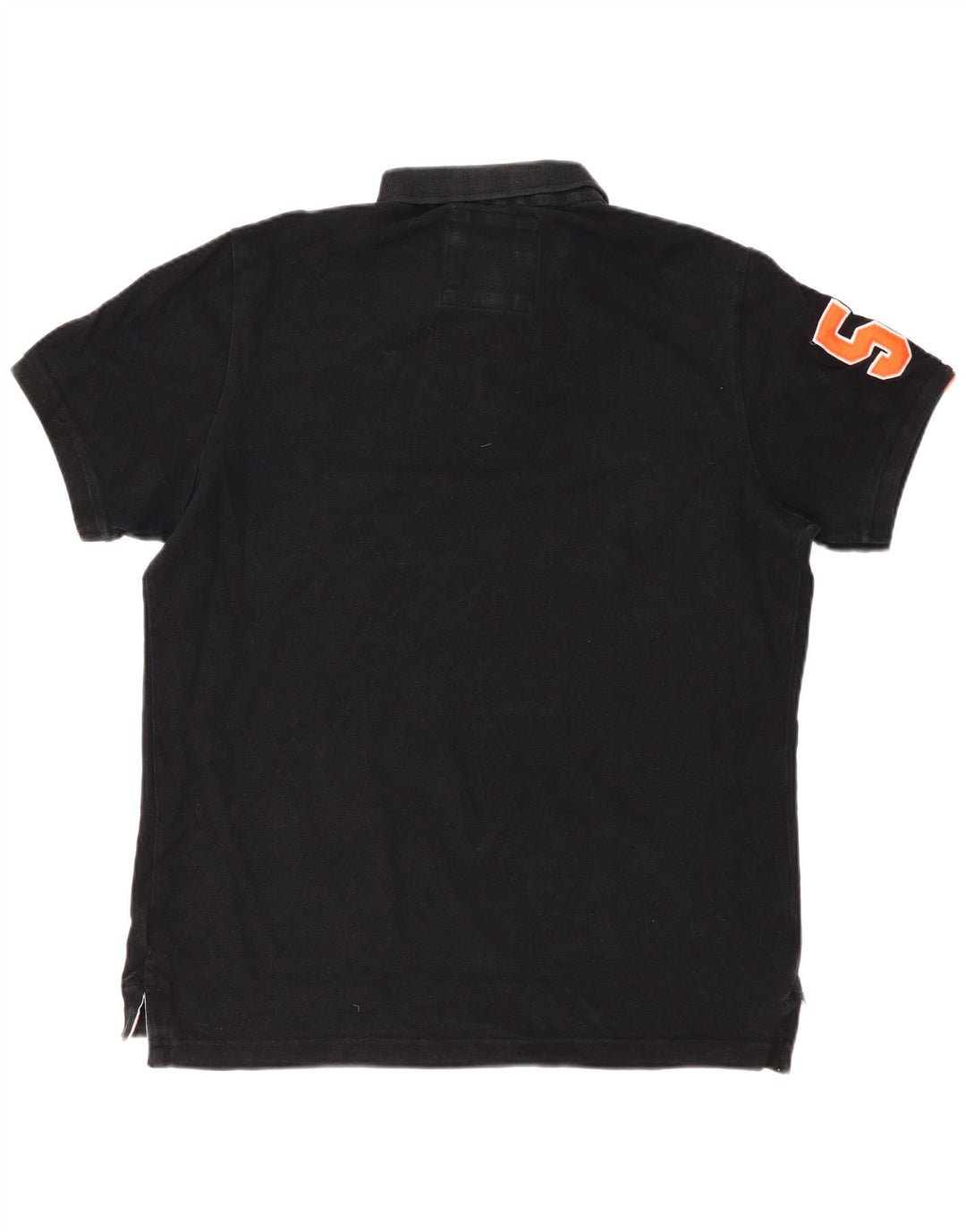 Superdry Mens Graphic Polo Shirt 3XL Black Cotton