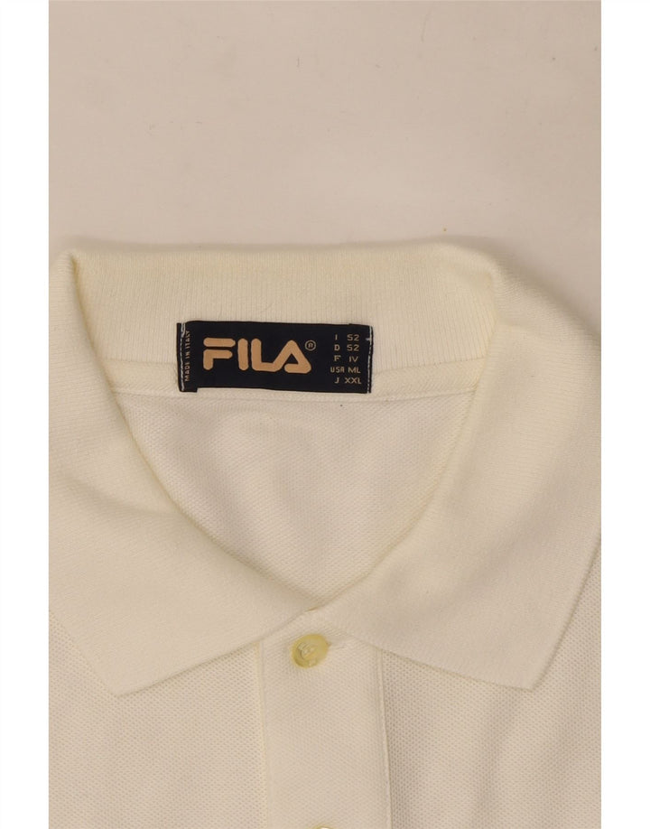 Fila Polo Homme Grand Blanc Coton