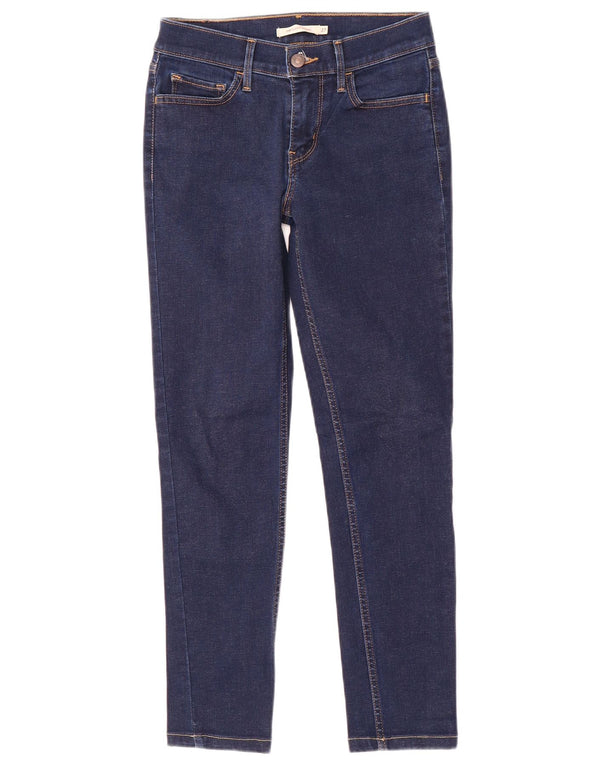 Levi's Dame 710 Super Skinny Jeans W27 L26 Marineblå Bomuld