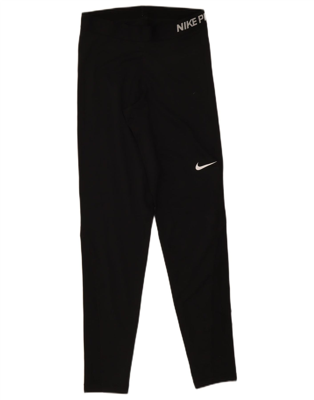 Nike Womens Dri Fit Graphic Leggings UK 12 Medium  Black Polyester