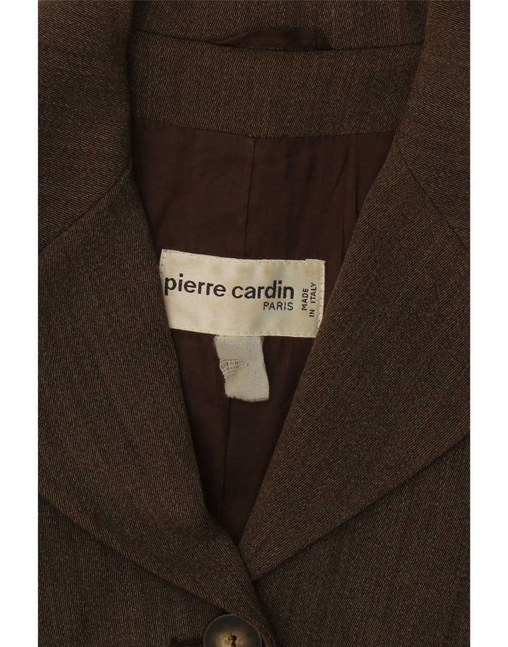 Pierre Cardin Veste blazer 4 boutons pour femme UK 14 Marron moyen