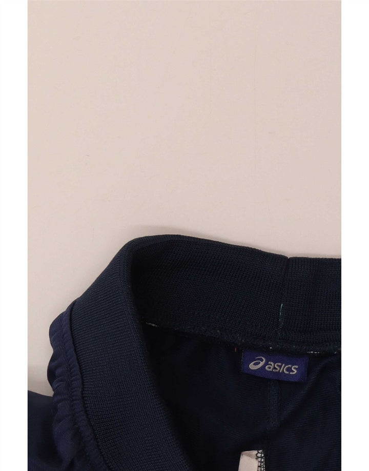 Asics Mens Tracksuit Trousers XL Navy Blue Polyester