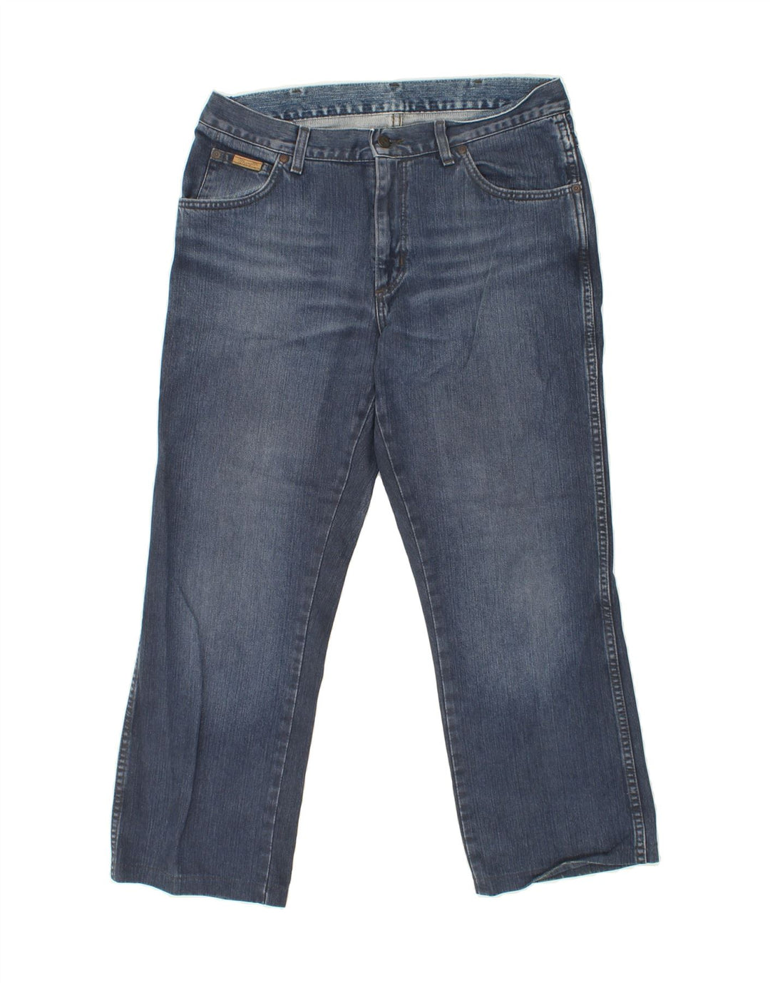 WRANGLER Mens Cropped Jeans W33 L27 Blue Cotton Vintage Wrangler and Second-Hand Wrangler from Messina Hembry 