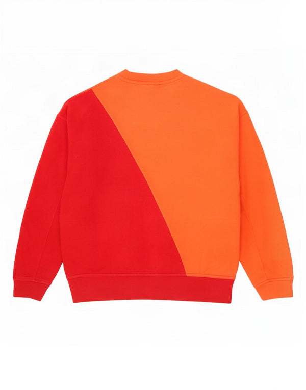 Adidas Sweat-shirt graphique pour femme UK 8 Small Orange Colourblock