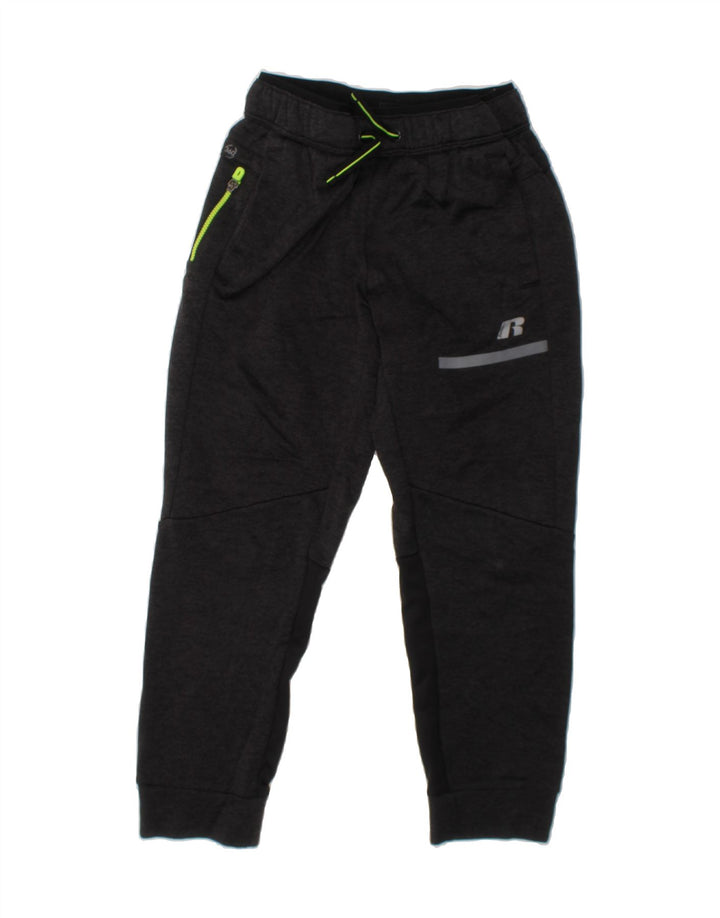 RUSSELL ATHLETIC Boys Tracksuit Trousers Joggers 7-8 Years Medium  Grey Vintage Russell Athletic and Second-Hand Russell Athletic from Messina Hembry 