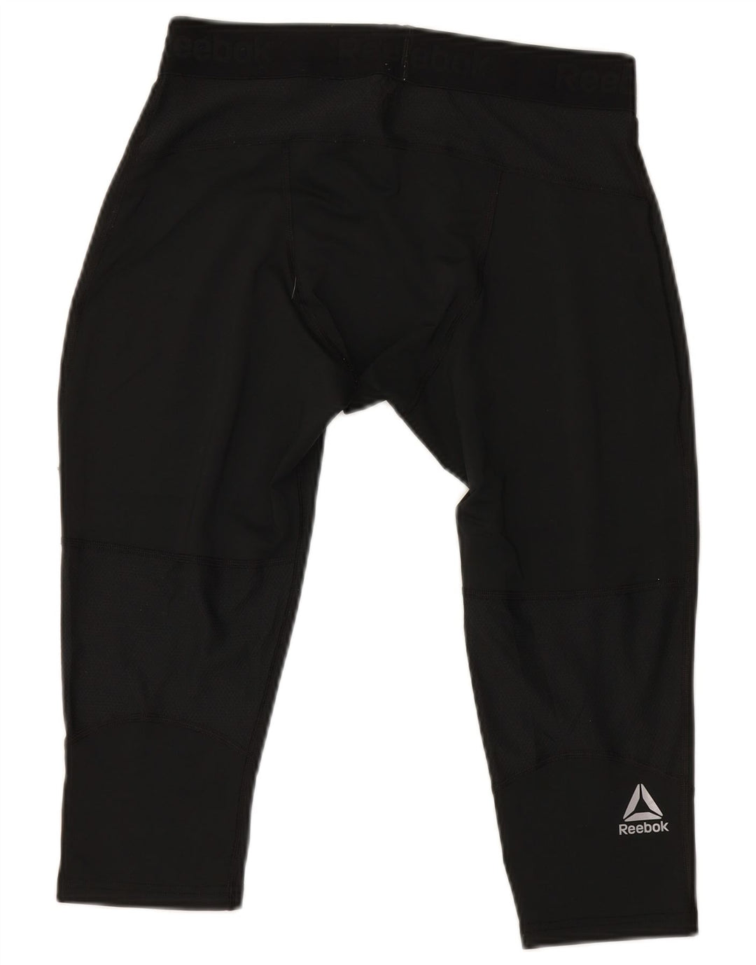 REEBOK Mens Graphic Capri Leggings XL  Black Polyester