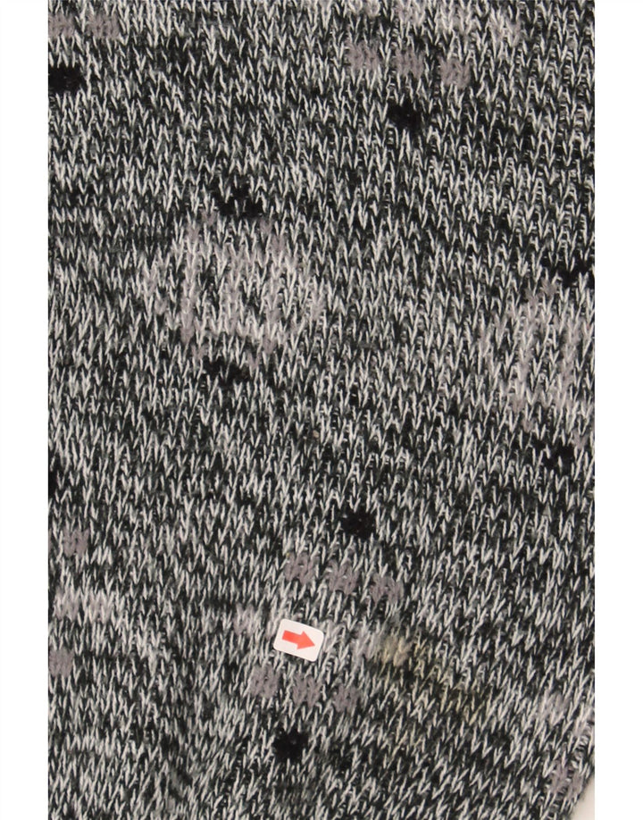 VINTAGE Mens Shawl Neck Jumper Sweater IT 48/50 Medium Grey Flecked Vintage Vintage and Second-Hand Vintage from Messina Hembry 