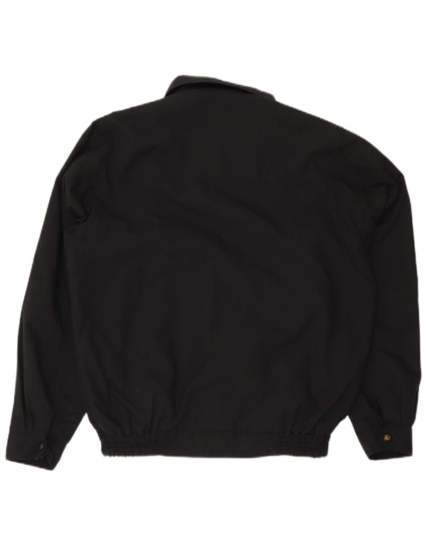 Vintage Mens Bomber Jacket UK 42 XL Black