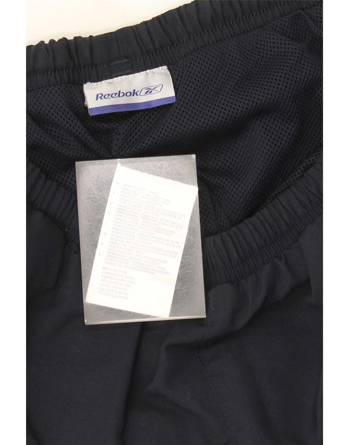 Reebok Mens Tracksuit Trousers Small  Navy Blue Polyester