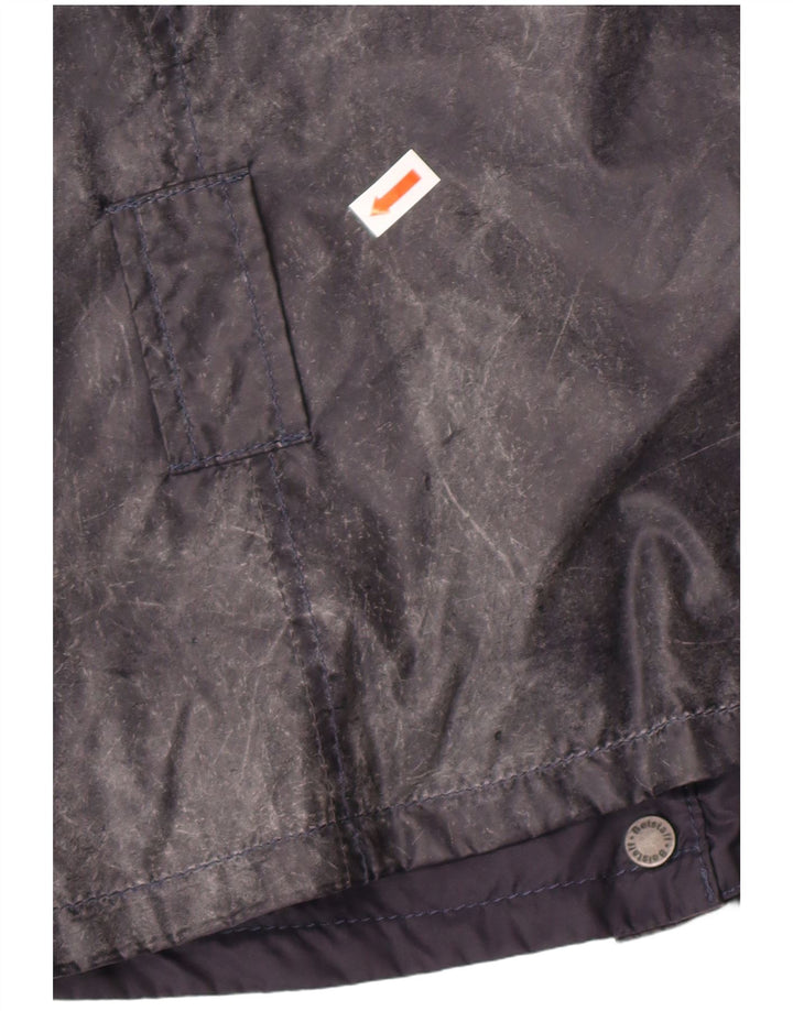 BELSTAFF Womens Crop Utility Jacket IT 38 XS Navy Blue Nylon