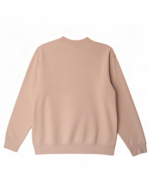 Felpa grafica Nike da uomo, maglione grande, cotone bianco