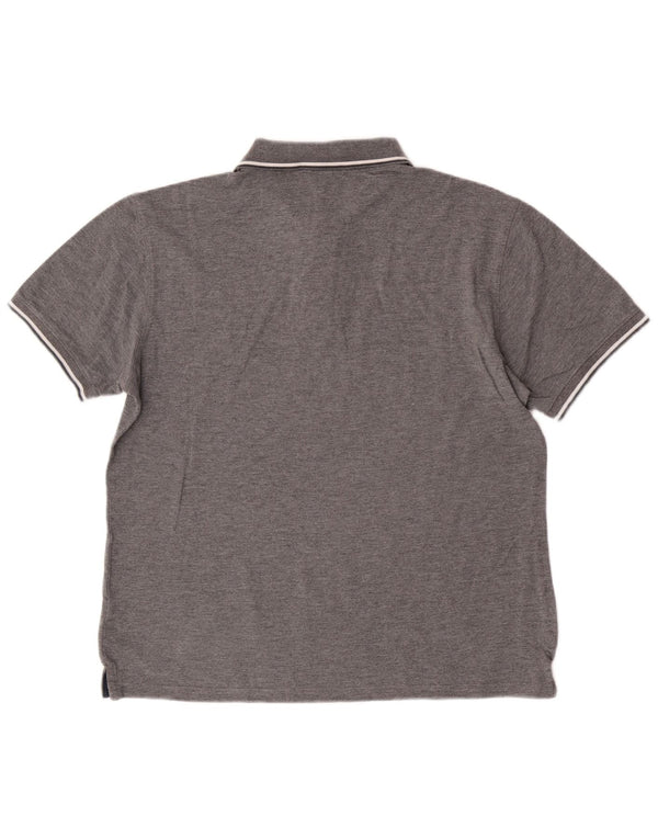Sergio Tacchini Mens Slim Fit Polo Shirt Large Grey Cotton