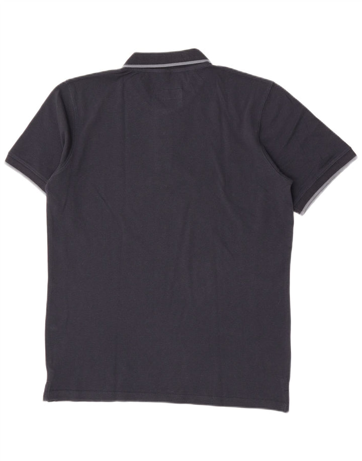 Carrera Mens Polo Shirt Large Navy Blue Cotton