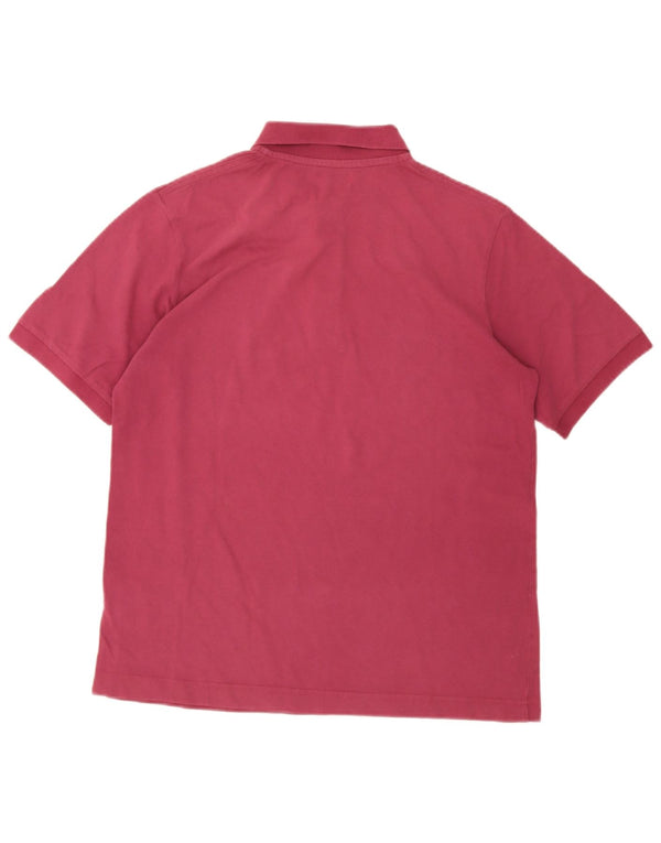 Kappa Mens Polo Shirt Medium Burgundy Cotton