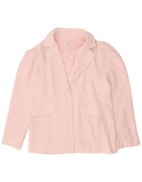 Giacca Blazer 1 Bottone Bambina Liu Jo 7-8 Anni Poliestere Rosa
