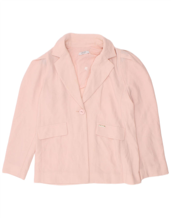 Giacca Blazer 1 Bottone Bambina Liu Jo 7-8 Anni Poliestere Rosa