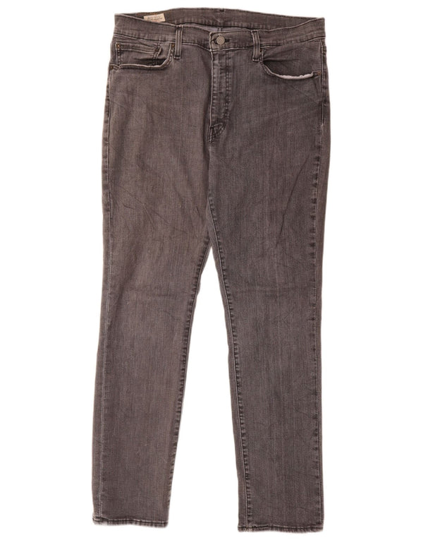 Levi's Mens 511 Slim Jeans W36 L32 Grey Cotton