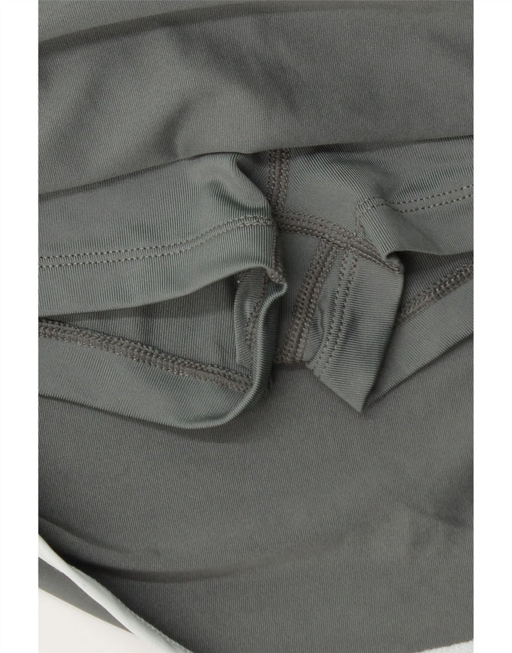 Nike Damen Dri Fit Skort UK 14 Large Graues Colourblock-Polyester