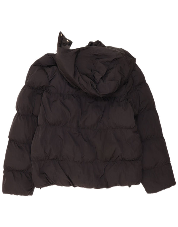 Jordan Mens Hooded Padded Jacket UK 38 Medium Black Polyester