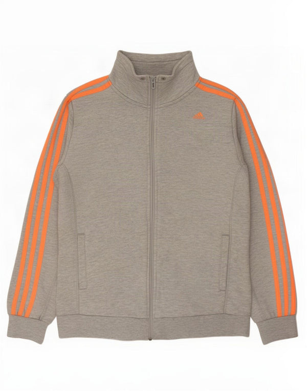Adidas Γυναικεία φόρμα Climalite Top Jacket UK 12/14 Medium Grey Flecked