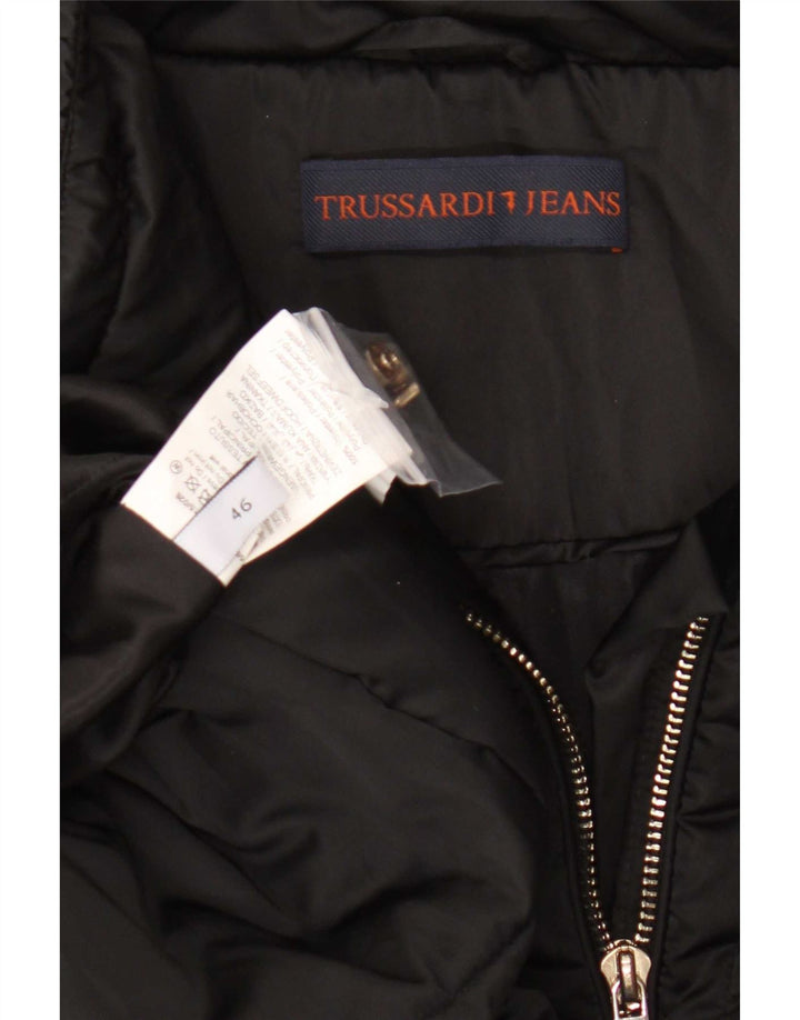 Abrigo acolchado Mujer Trussardi IT 46 Large Poliéster negro