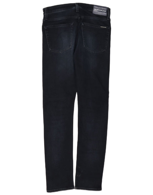 Calvin Klein Herre Slim Jeans W28 L32 Marineblå Bomuld