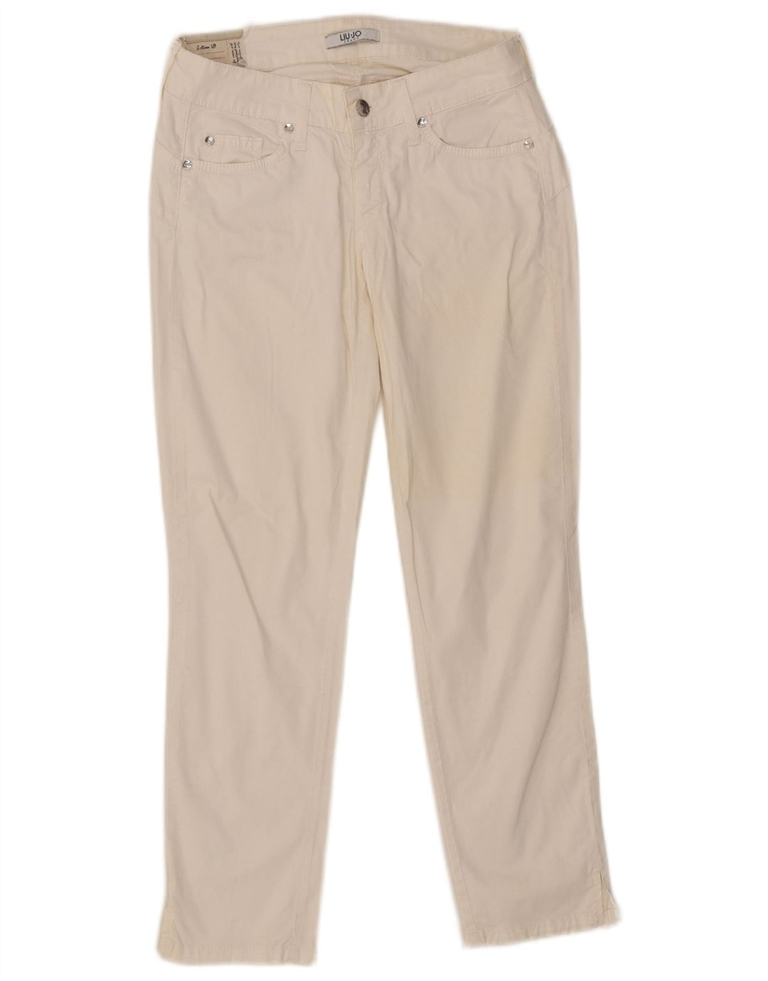 Liu Jo Womens Slim Jeans W28 L26 White Cotton