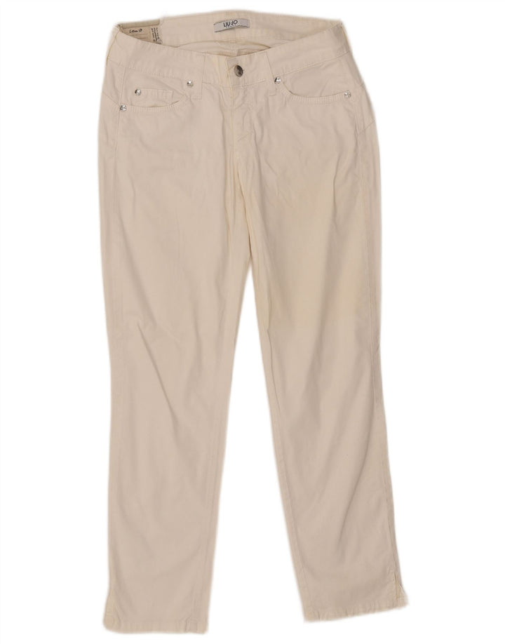 Liu Jo Womens Slim Jeans W28 L26 White Cotton