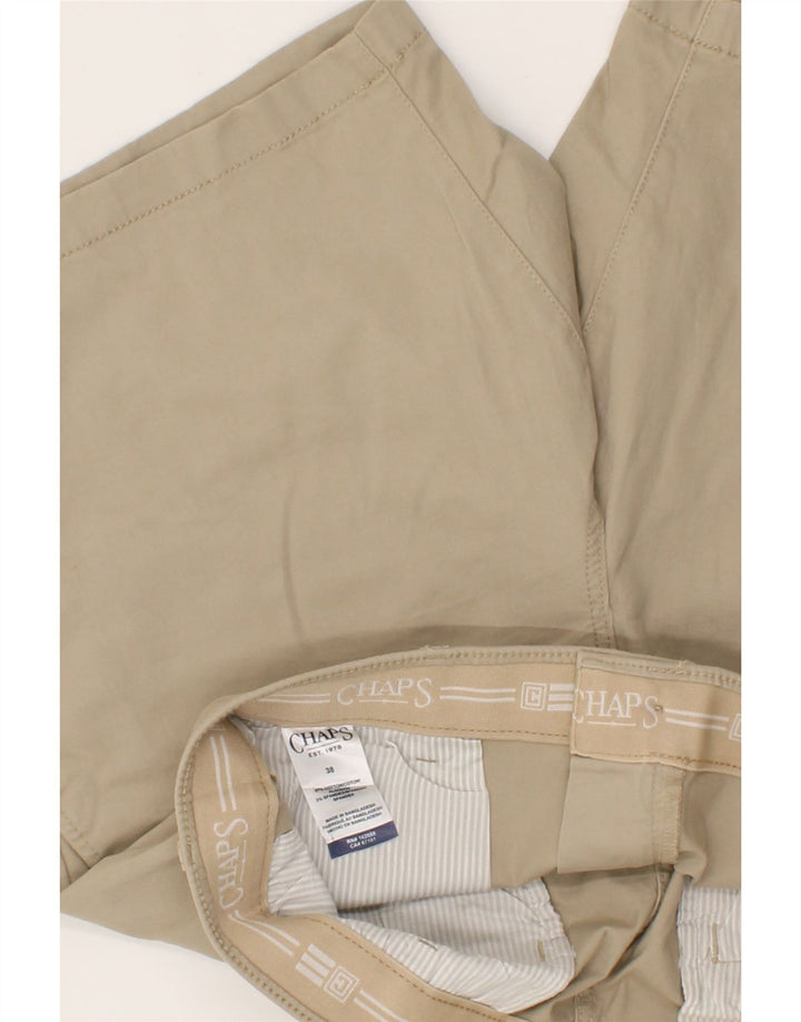 CHAPS Mens Chino Shorts W38 XL Beige Cotton Vintage Chaps and Second-Hand Chaps from Messina Hembry 