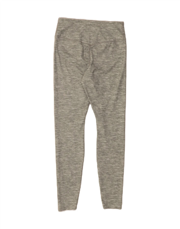 NIKE Womens Dri Fit Leggings UK 12 Medium  Grey Flecked Polyester Vintage Nike and Second-Hand Nike from Messina Hembry 