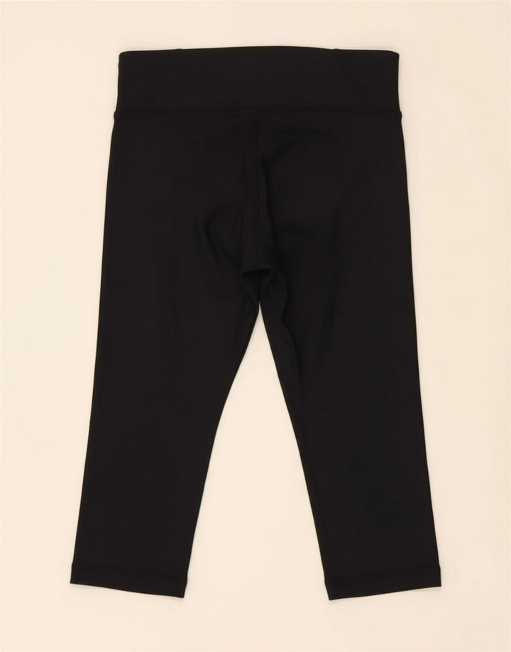 UNDER ARMOUR Womens Capri Leggings UK 8 Small  Black Nylon