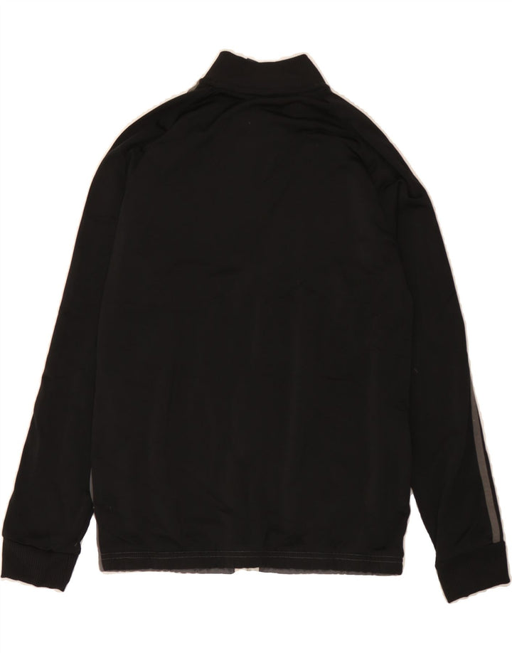 ADIDAS Boys Tracksuit Top Jacket 13-14 Years Black Colourblock Polyester Vintage Adidas and Second-Hand Adidas from Messina Hembry 