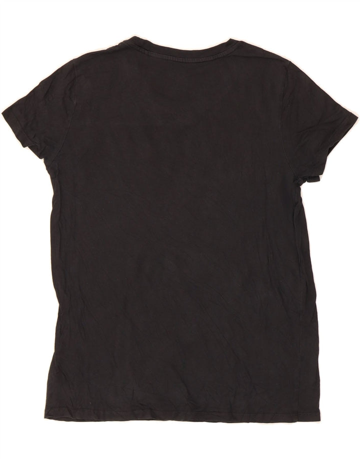 LEVI'S Womens Graphic T-Shirt Top UK 10 Small Black Vintage Levi's and Second-Hand Levi's from Messina Hembry 