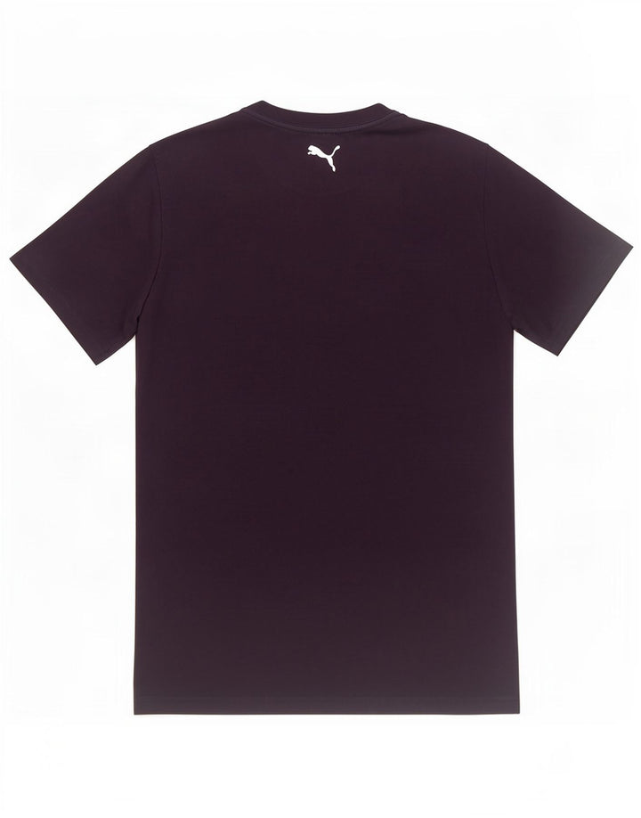 Puma Mens Graphic T-Shirt Top Medium Navy Blue Cotton