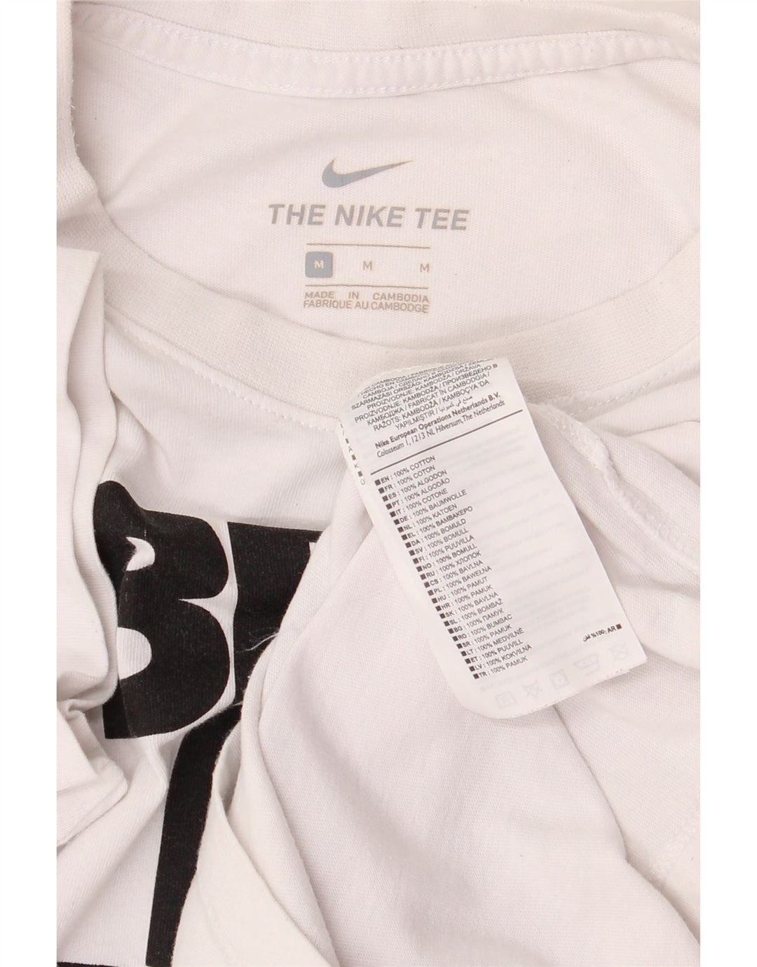 Nike Herren-T-Shirt mit Grafik, mittelweiße Baumwolle