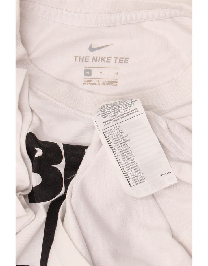Nike Herren-T-Shirt mit Grafik, mittelweiße Baumwolle