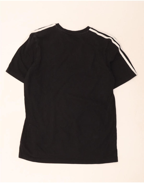 Adidas Mens T-Shirt Top Large Black Cotton